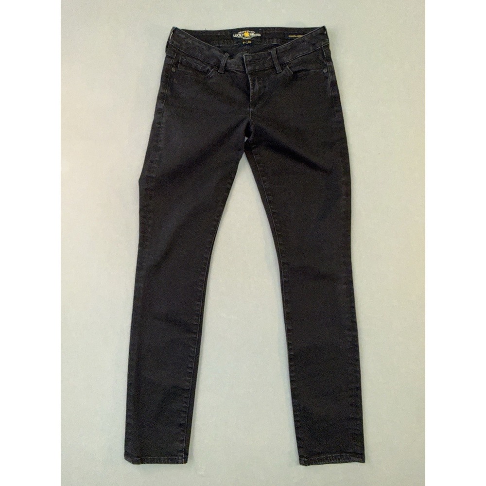 Women's Lucky Brand Lolita Skinny Denim Jeans Black Size 6/28R
